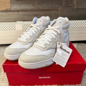 Reebok BB4000 2 Mid Retro ‘Triple White Hairy Suede’ | Men’s 8 | NIB